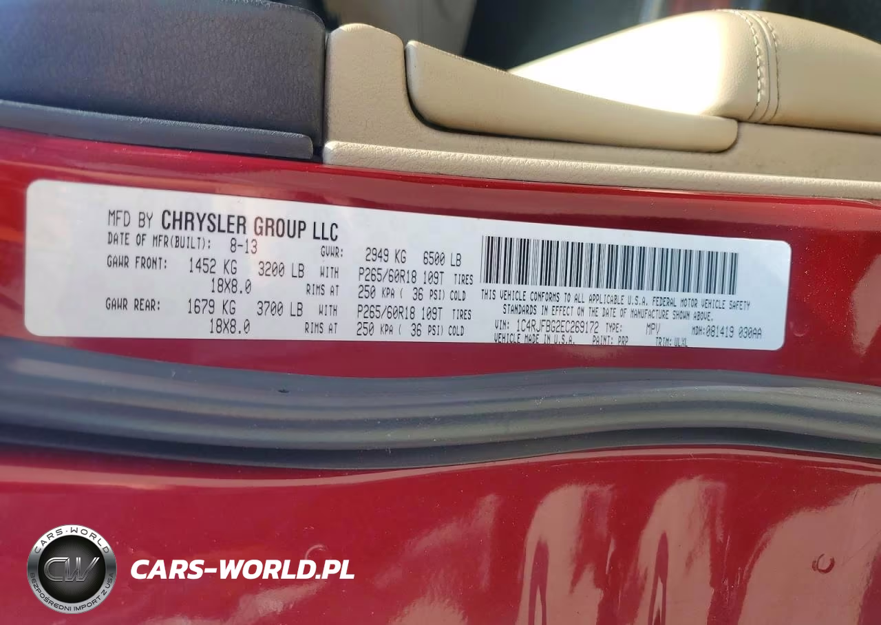 2014 Jeep Grand Cherokee Limited VIN:1C4RJFBG2EC269172 - 13