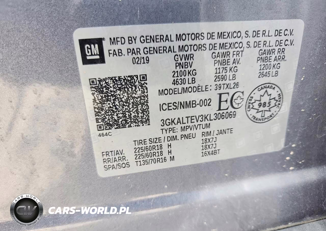 2019 GMC Terrain VIN:3GKALTEV3KL306069 - 13