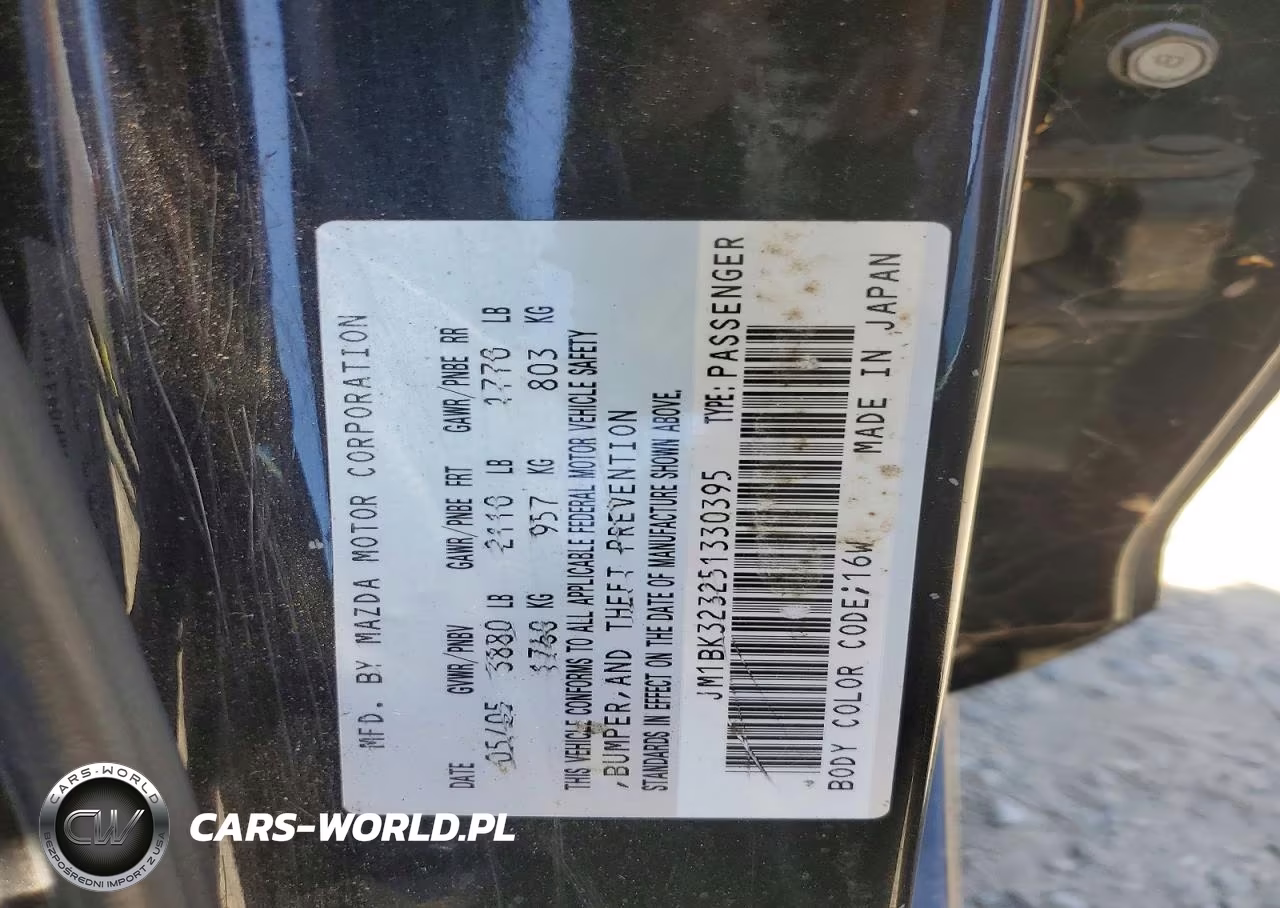 2005 Mazda 3 S VIN:JM1BK323251330395 - 12