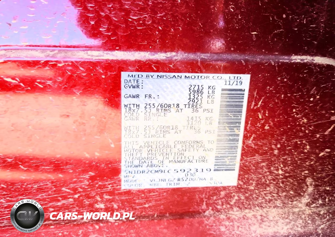 2020 Nissan Pathfinder Sl VIN:5N1DR2CM9LC592319 - 13