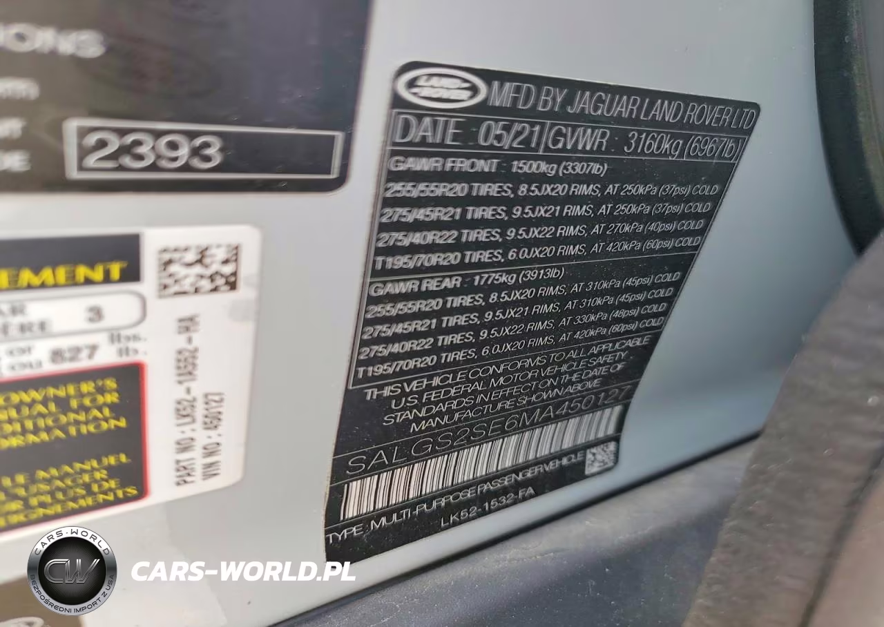 2021 Land Rover Range Rover P525 Westminster VIN:SALGS2SE6MA450127 - 13