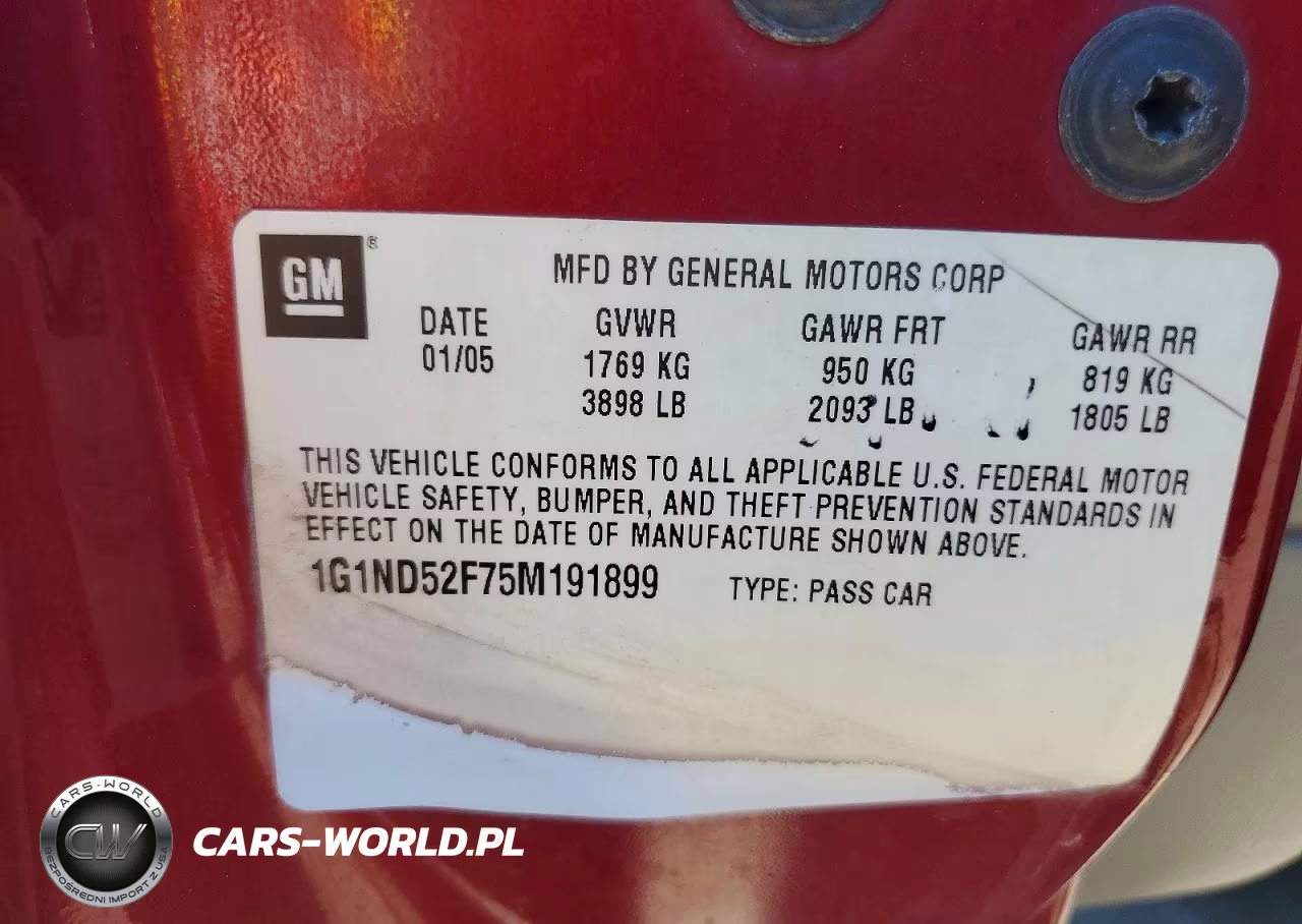 2005 Chevrolet Classic VIN:1G1ND52F75M191899 - 12