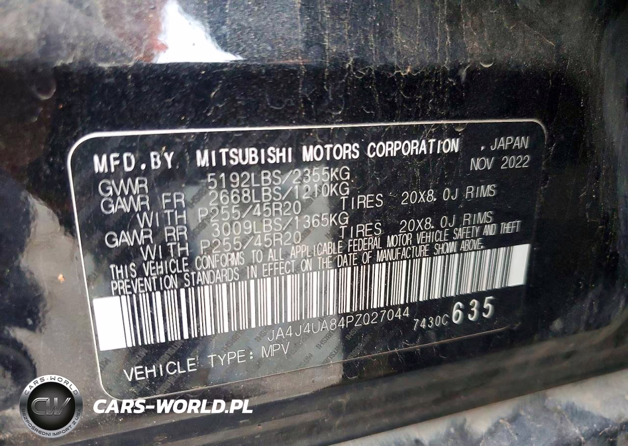 2023 Mitsubishi Outlander Se VIN:JA4J4UA84PZ027044 - 14