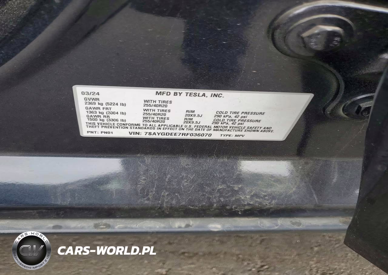 2024 Tesla Model Y VIN:7SAYGDEE7RF036070 - 13