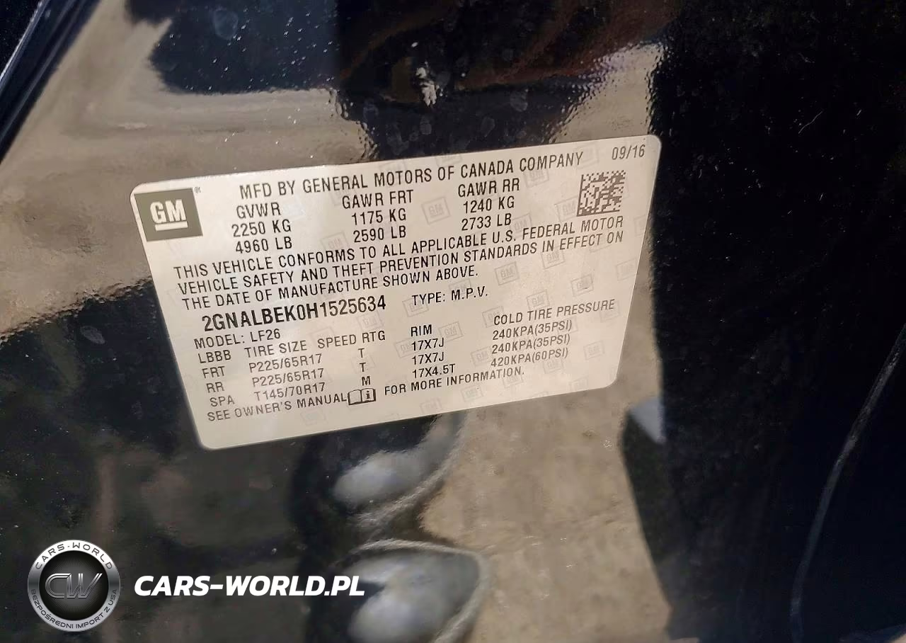 2017 Chevrolet Equinox Ls VIN:2GNALBEK0H1525634 - 12