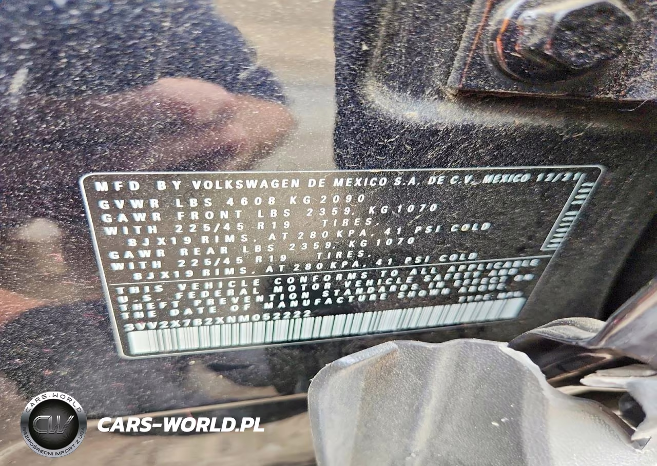 2022 Volkswagen Taos Sel VIN:3VV2X7B2XNM052222 - 13