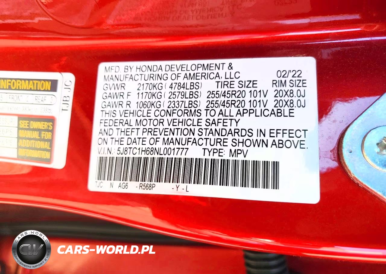 2022 Acura Rdx A-Spec VIN:5J8TC1H68NL001777 - 13