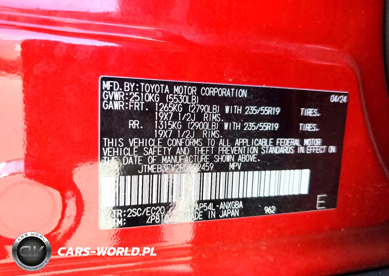 2024 Toyota Rav4 Prime Xse VIN:JTMEB3FV2RD202459 - 12