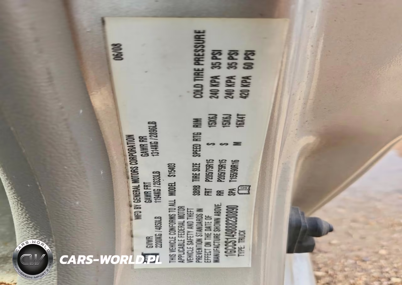 2008 Chev Colorado VIN:1GCCS149888230890 - 12