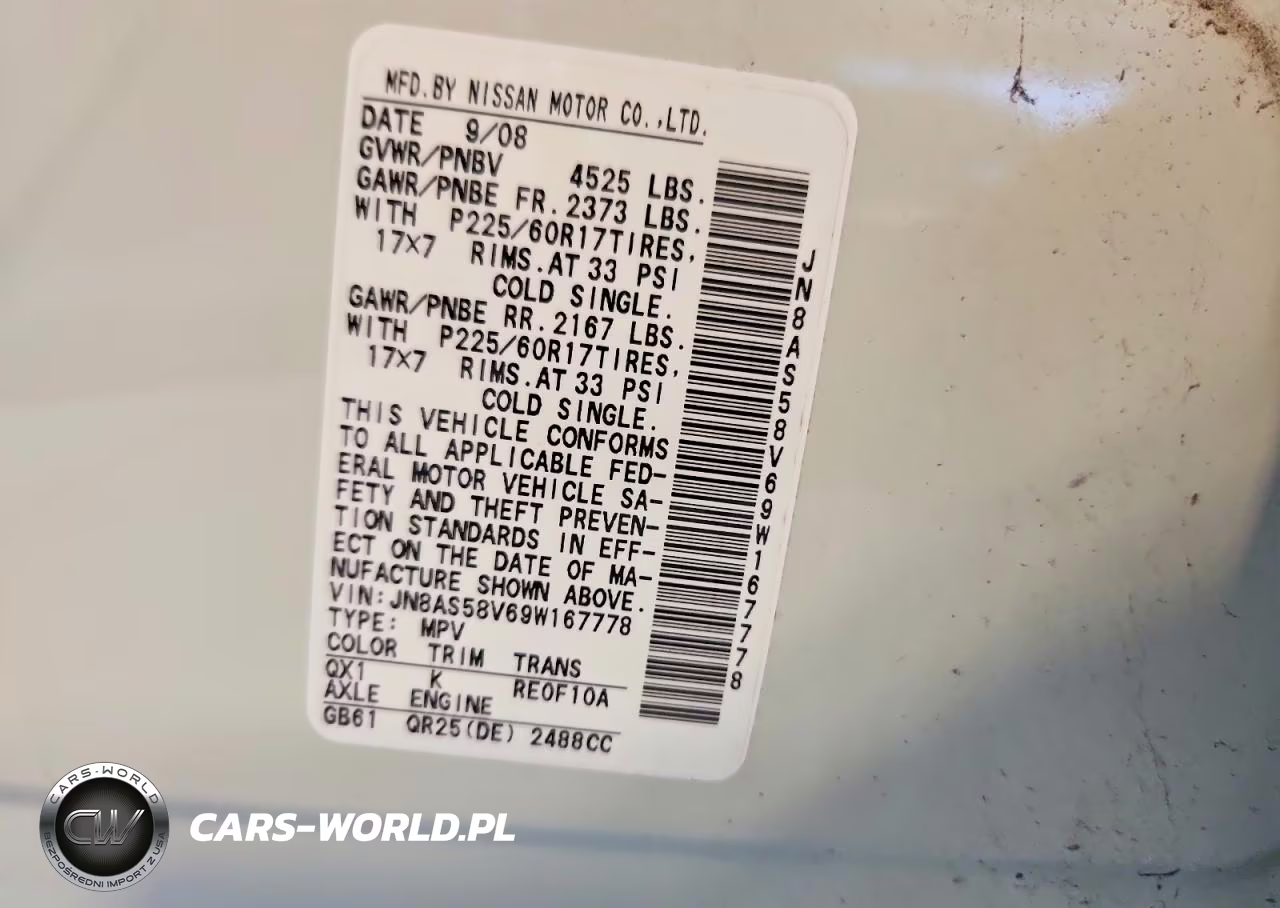 2009 Nissan Rogue S VIN:JN8AS58V69W167778 - 13