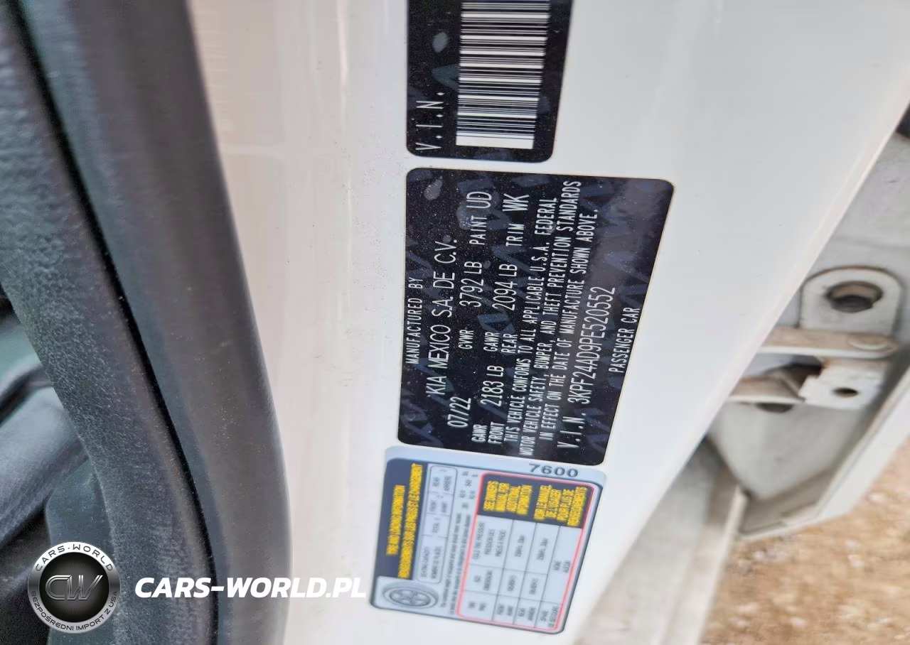 2023 Kia Forte Lx VIN:3KPF24AD9PE520552 - 12