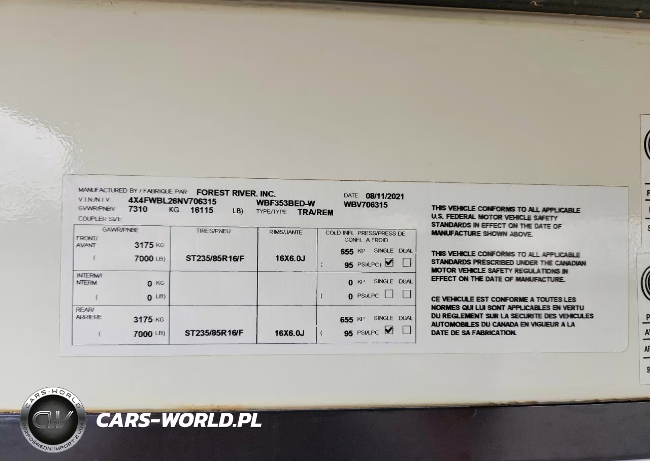 2022 Frrv Recreational Vehicle (Rv) VIN:4X4FWBL26NV706315 - 14