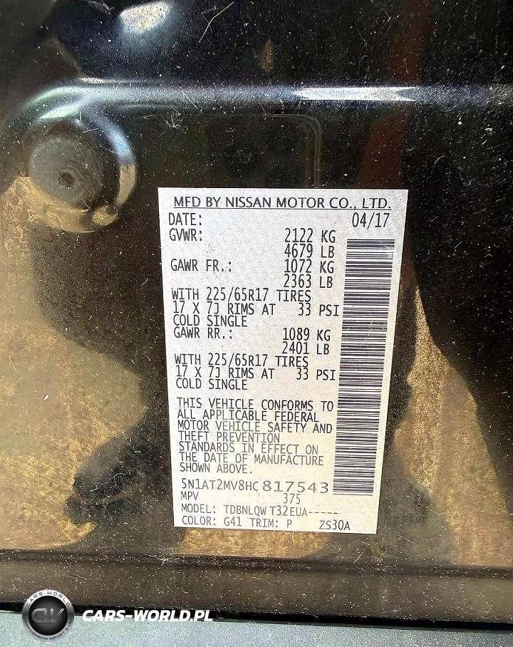 2017 Nissan Rogue Sv VIN:5N1AT2MV8HC817543 - 10