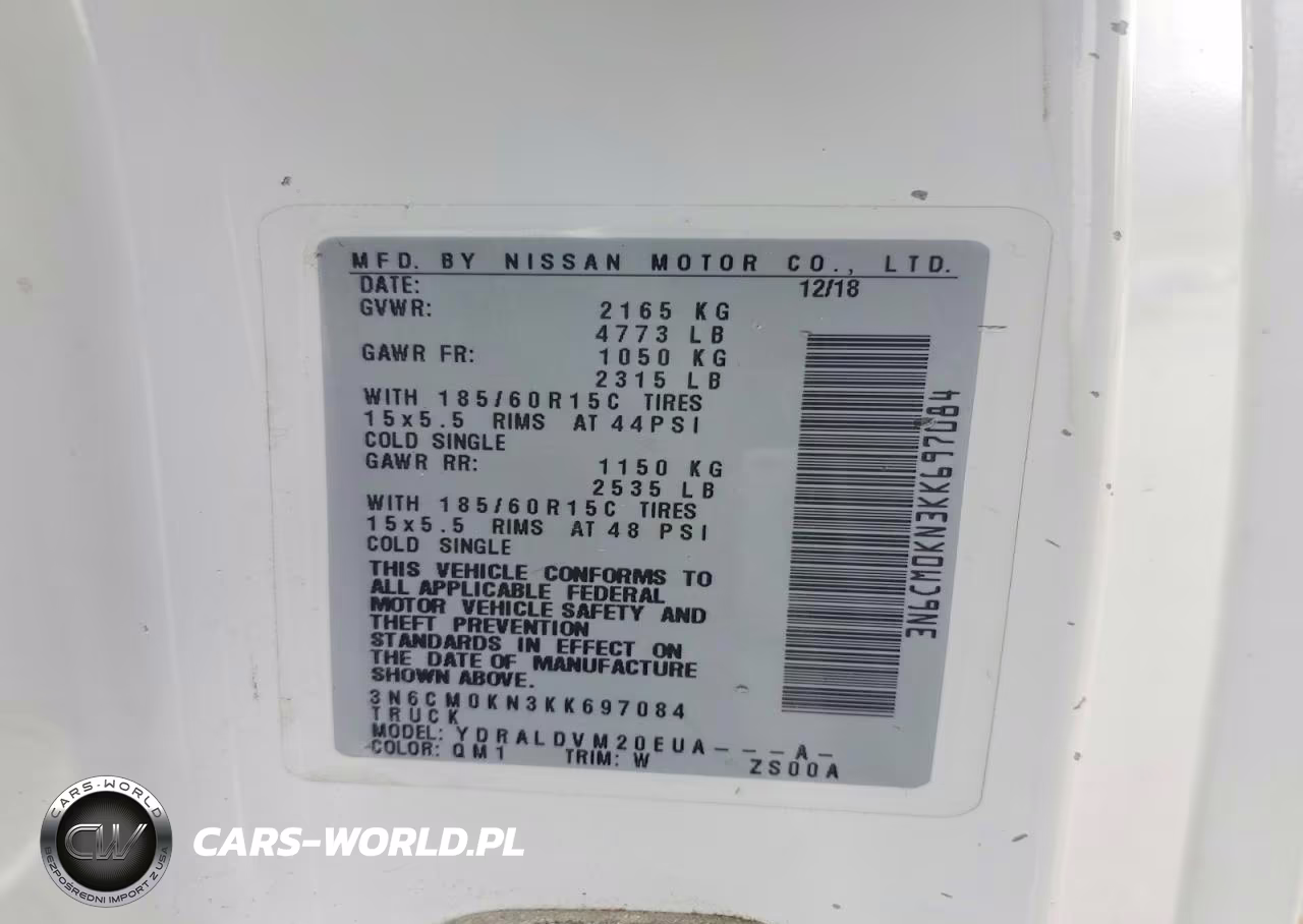 2019 Nissan Nv200 S VIN:3N6CM0KN3KK697084 - 13