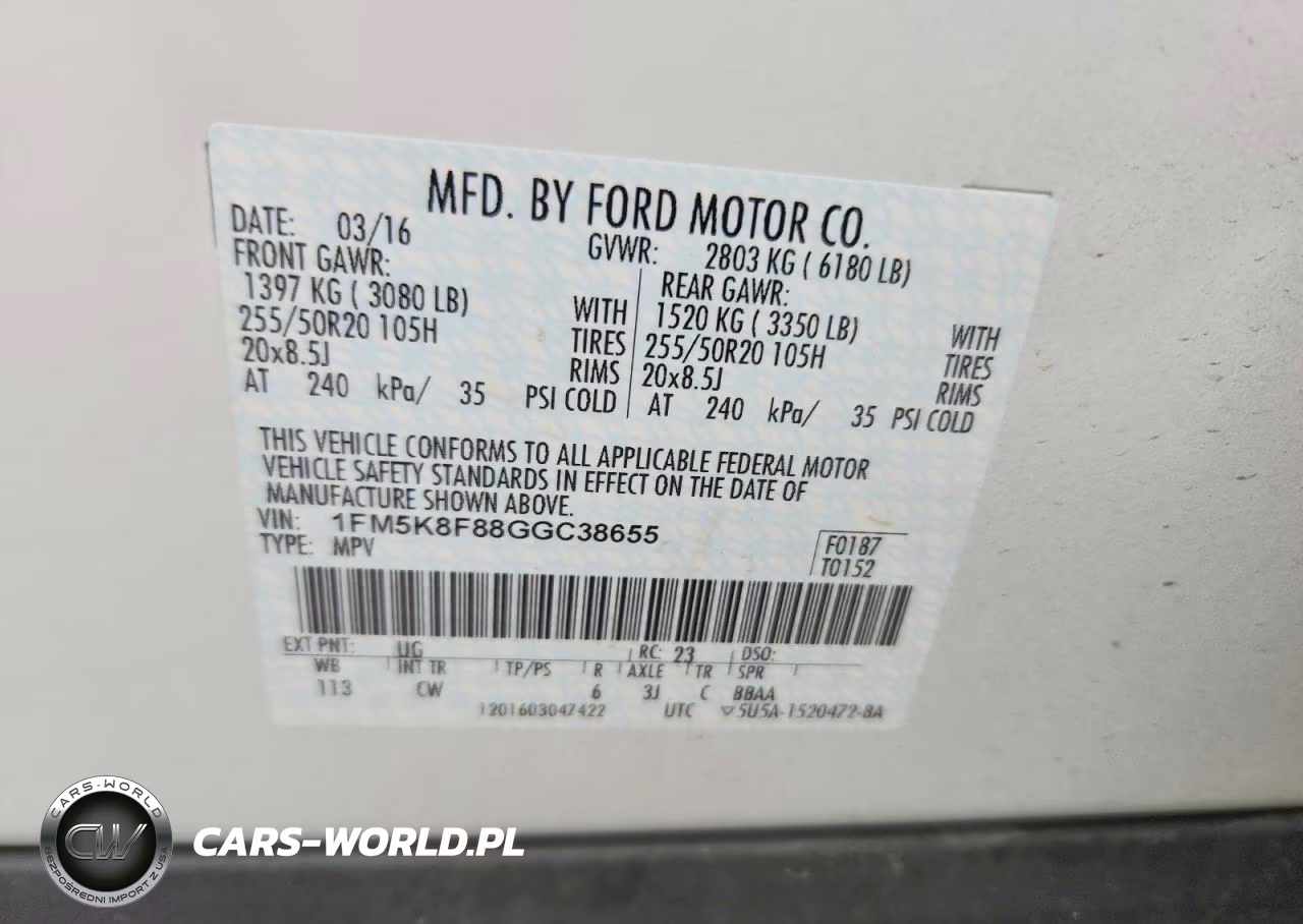 2016 Ford Explorer Limited VIN:1FM5K8F88GGC38655 - 13