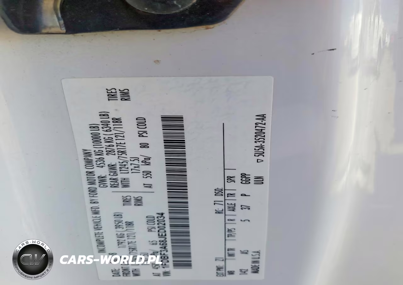 2018 Ford F350 Super Duty VIN:1FDBF3A68JED02034 - 12