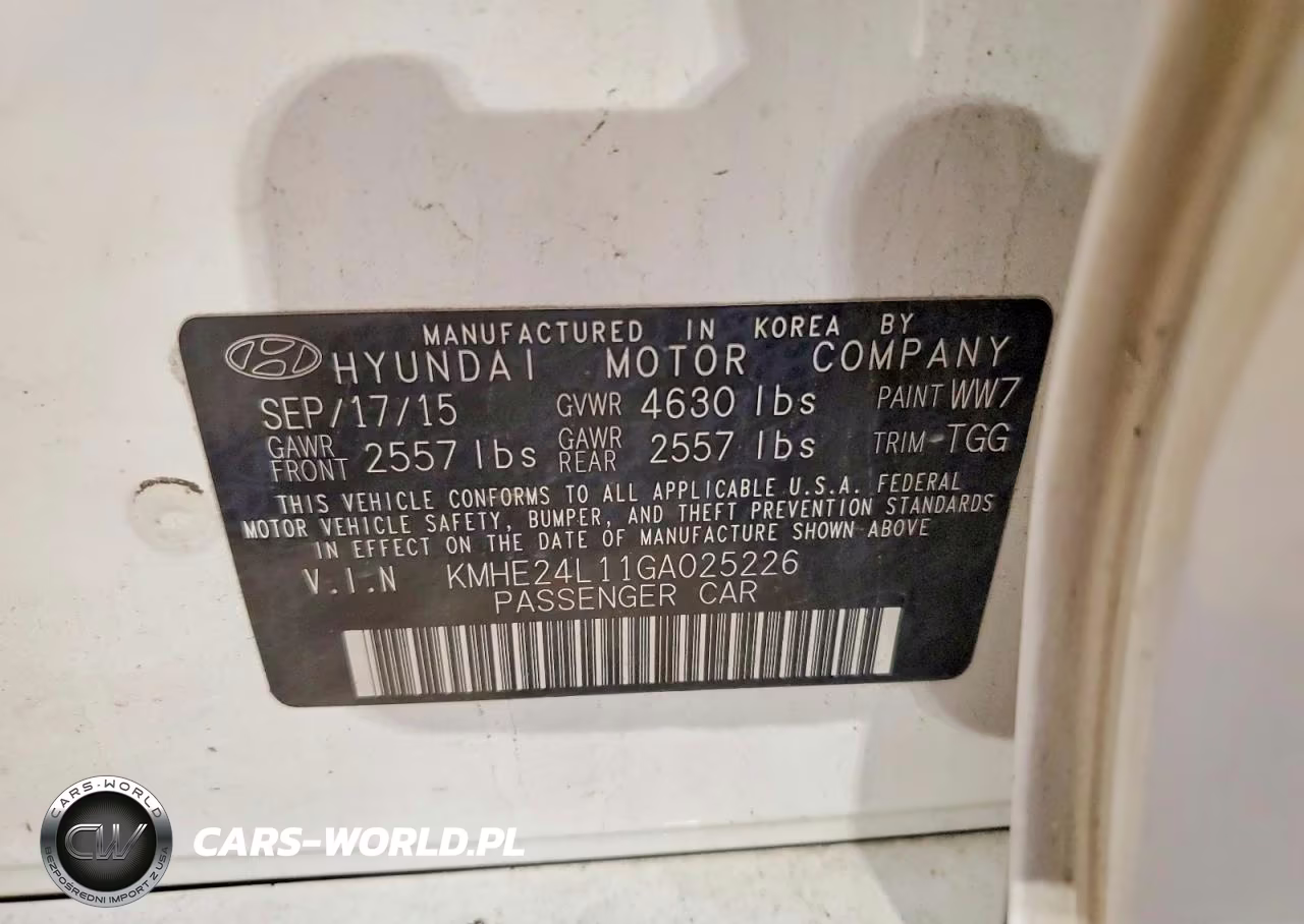 2016 Hyundai Sonata Hybrid Se VIN:KMHE24L11GA025226 - 12