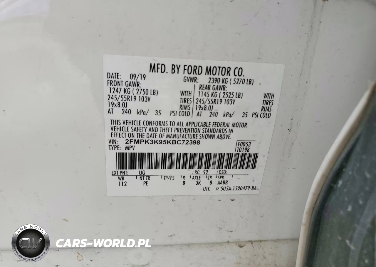2019 Ford Edge Titanium VIN:2FMPK3K95KBC72398 - 13
