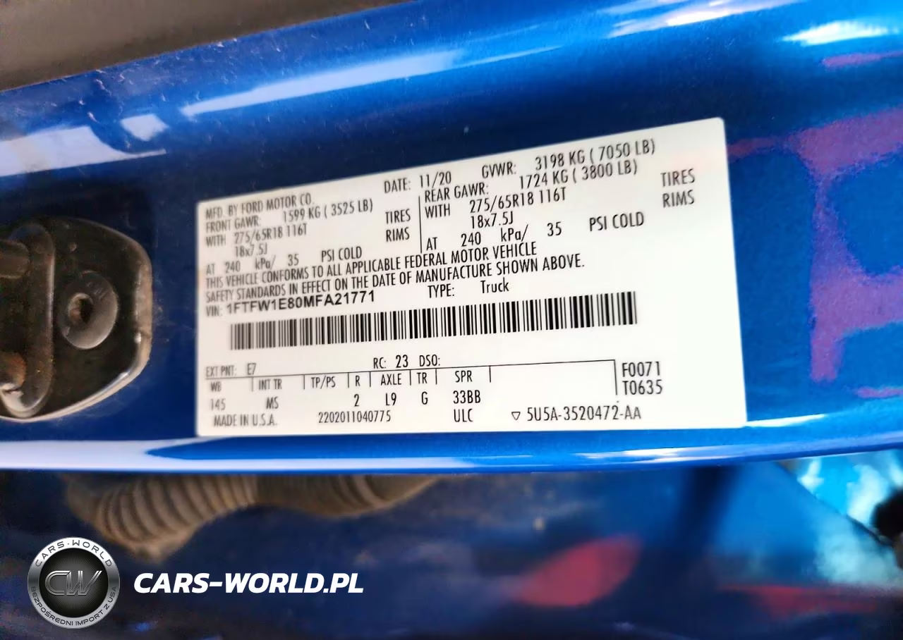 2021 Ford F150 Supercrew VIN:1FTFW1E80MFA21771 - 12