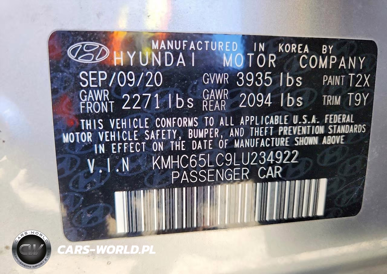 2020 Hyundai Ioniq Blue VIN:KMHC65LC9LU234922 - 13