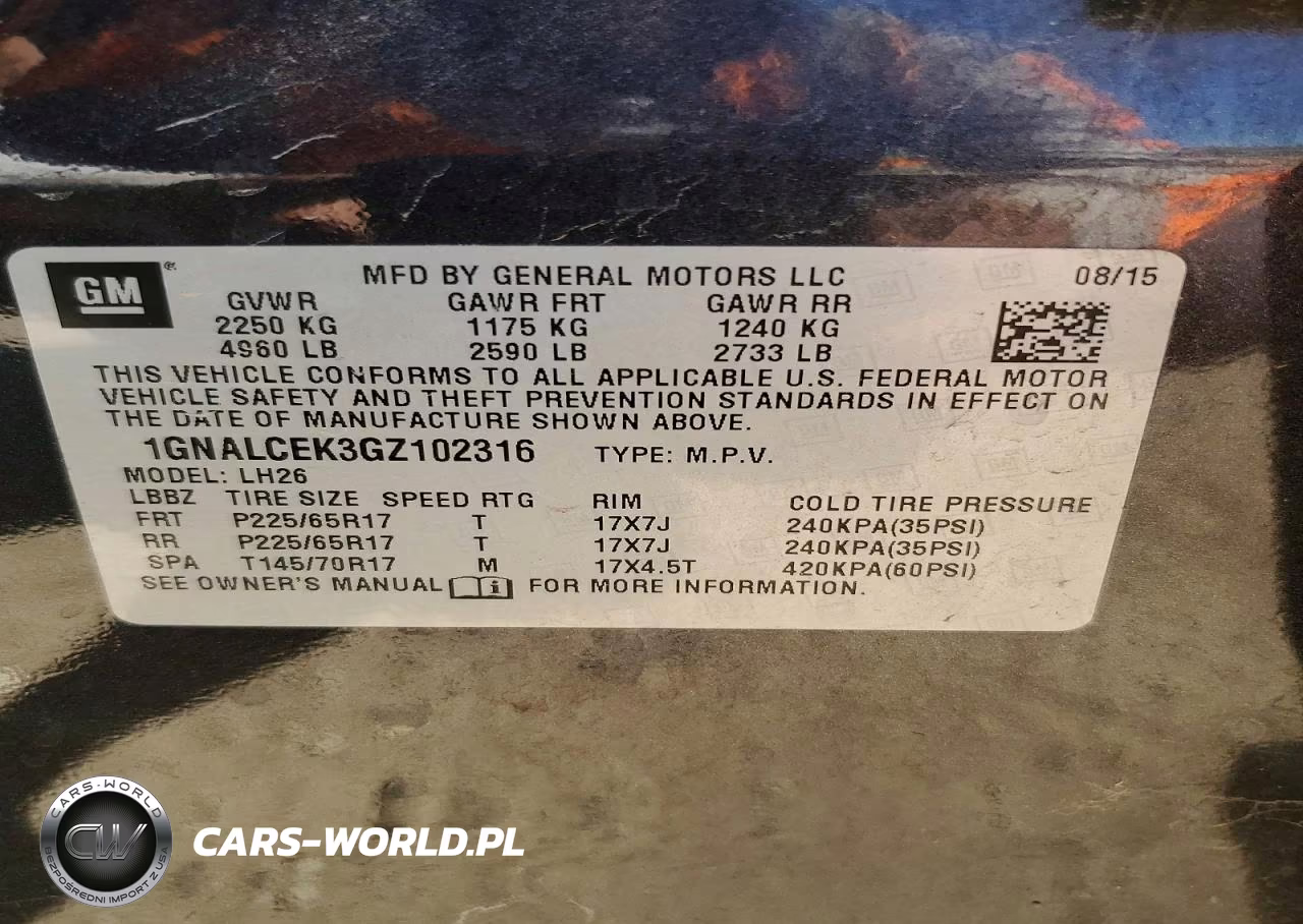 2016 Chevrolet Equinox Lt VIN:1GNALCEK3GZ102316 - 13