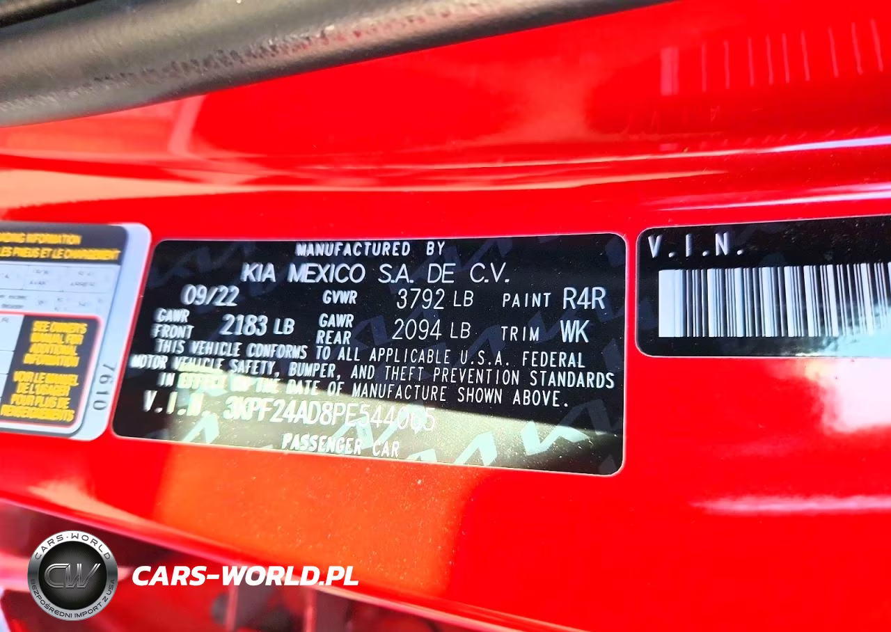 2023 Kia Forte Lxs VIN:3KPF24AD8PE544065 - 12