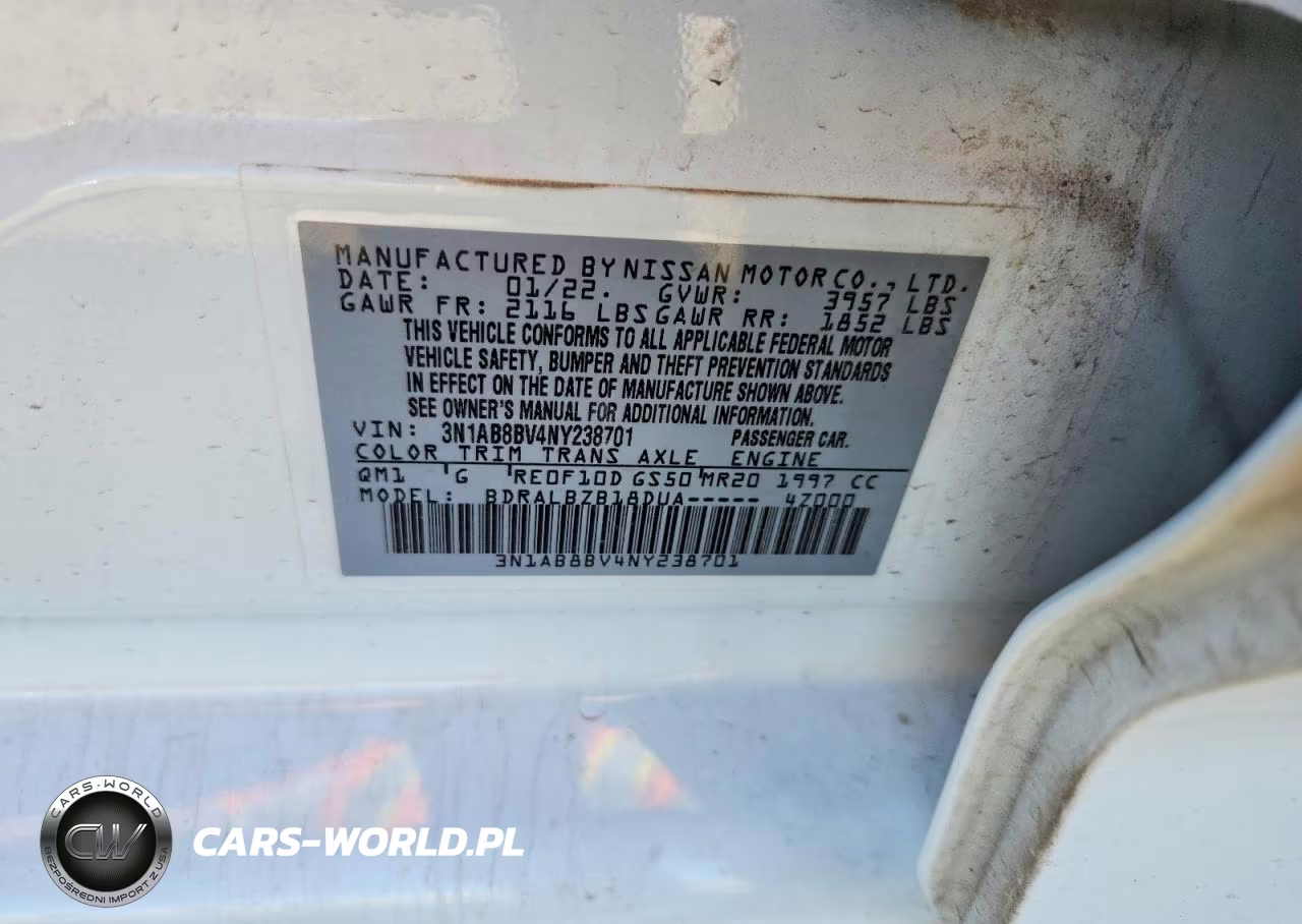2022 Nissan Sentra S VIN:3N1AB8BV4NY238701 - 12
