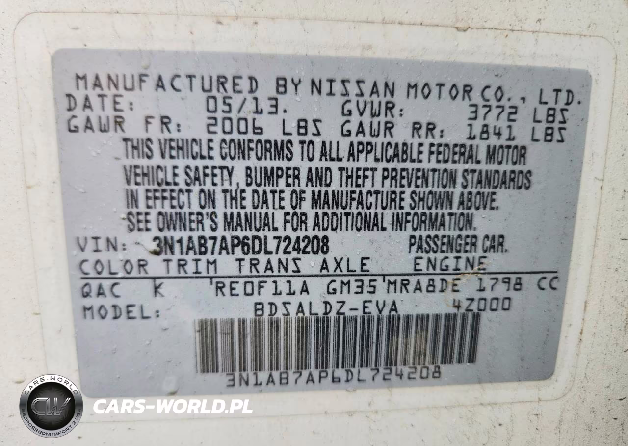 2013 Nissan Sentra S VIN:3N1AB7AP6DL724208 - 12
