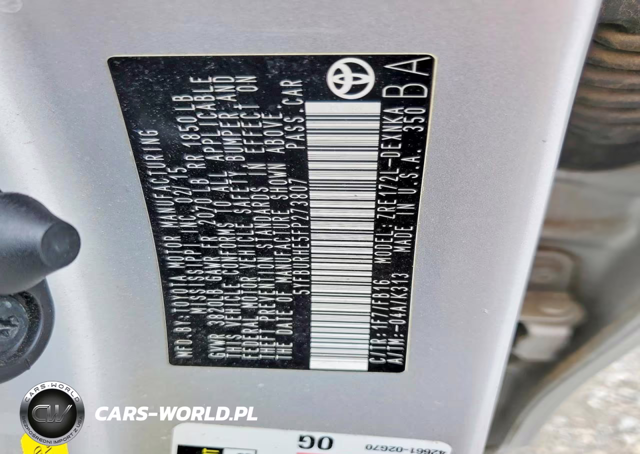 2015 Toyota Corolla Le VIN:5YFBURHE5FP273807 - 12