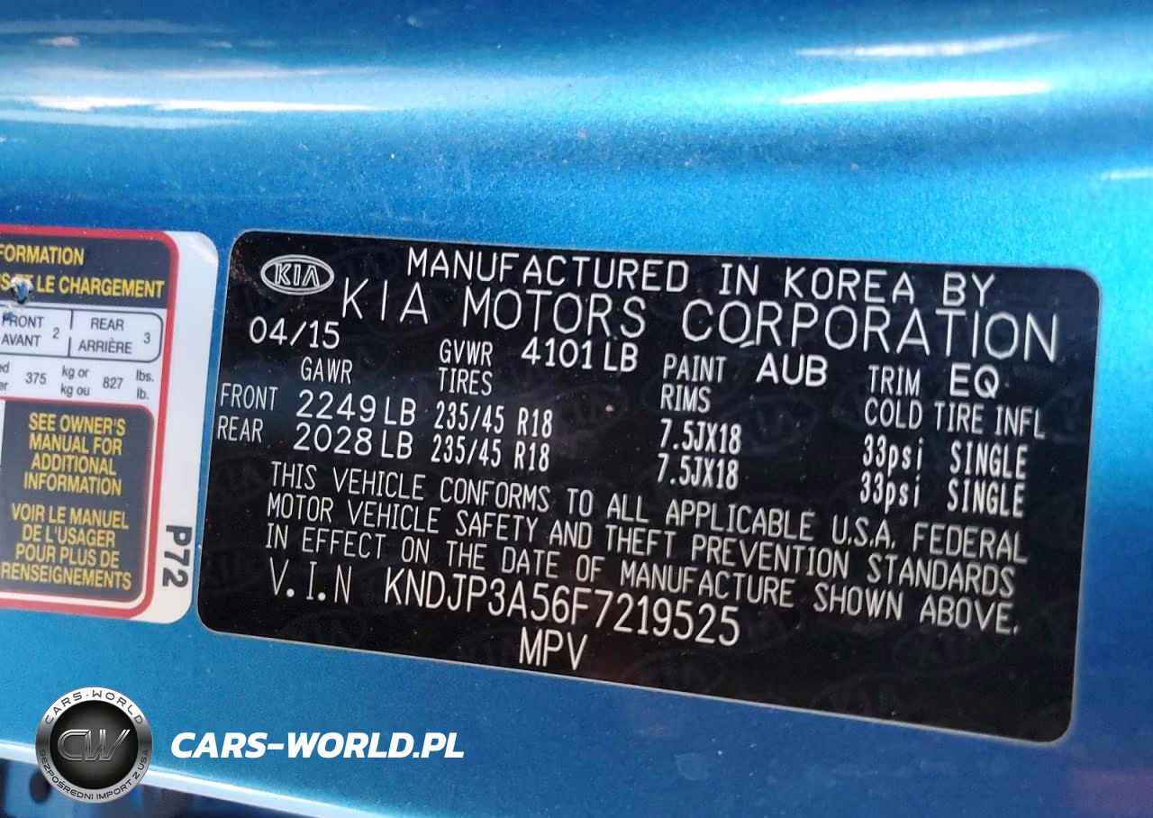 2015 Kia Soul + VIN:KNDJP3A56F7219525 - 12