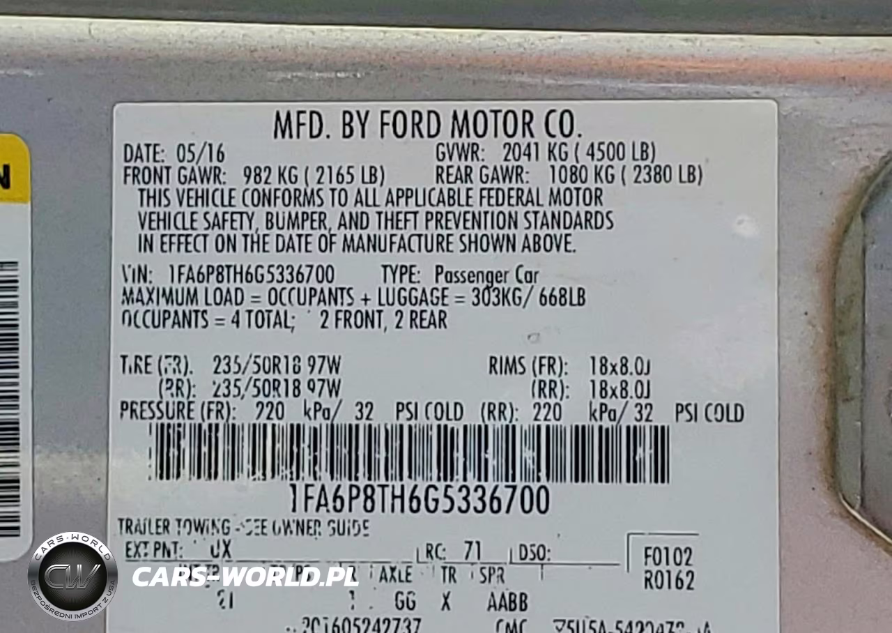 2016 Ford Mustang VIN:1FA6P8TH6G5336700 - 12