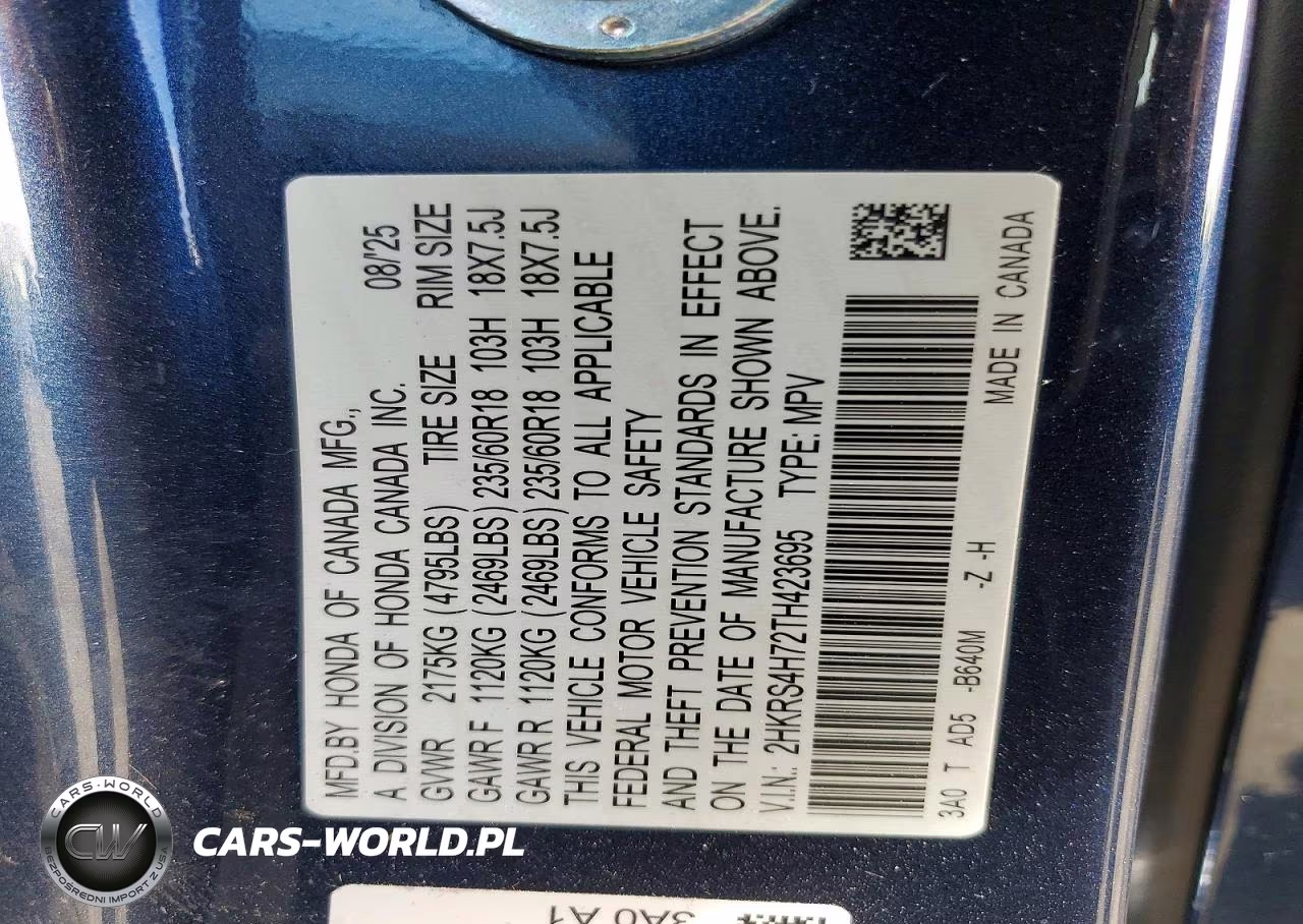 2026 Honda Cr-V Exl VIN:2HKRS4H72TH423695 - 13
