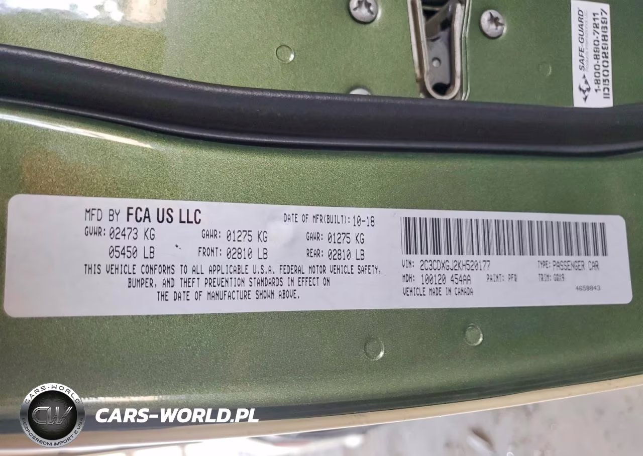 2019 Dodge Charger Scat Pack VIN:2C3CDXGJ2KH520177 - 12