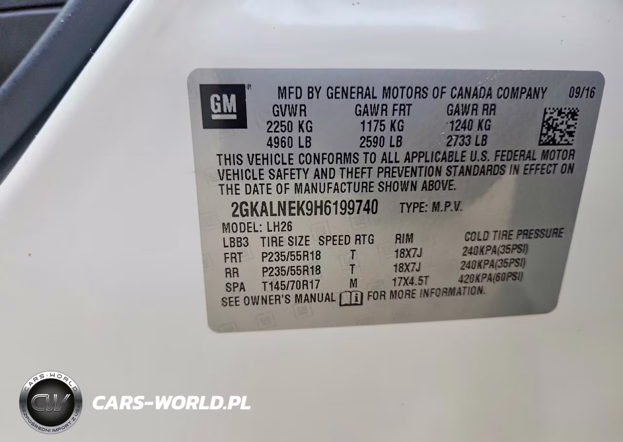 2017 GMC Terrain Sle VIN:2GKALNEK9H6199740 - 13