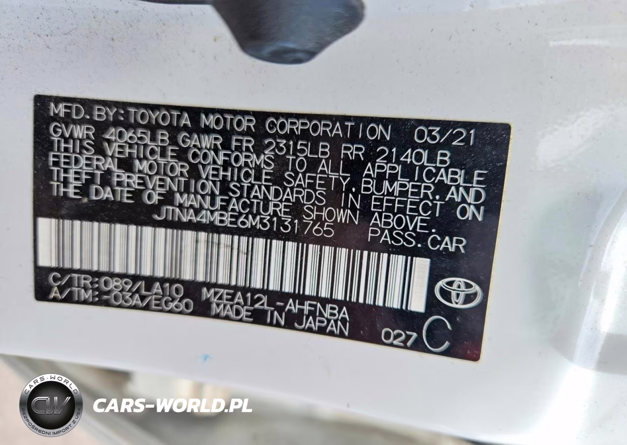 2021 Toyota Corolla Xse VIN:JTNA4MBE6M3131765 - 12