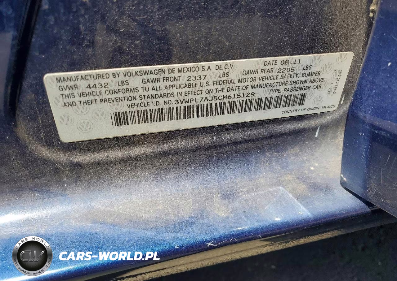 2012 Volkswagen Jetta Tdi VIN:3VWPL7AJ5CM615129 - 12