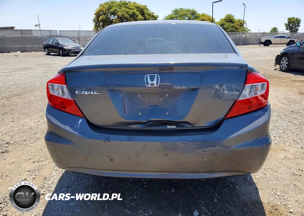 2012 Honda Civic Lx VIN:2HGFB2E52CH572600 - 6