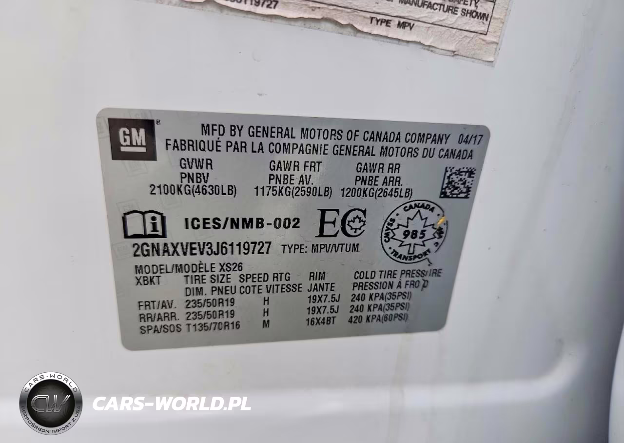 2018 Chevrolet Equinox Premier VIN:2GNAXVEV3J6119727 - 13