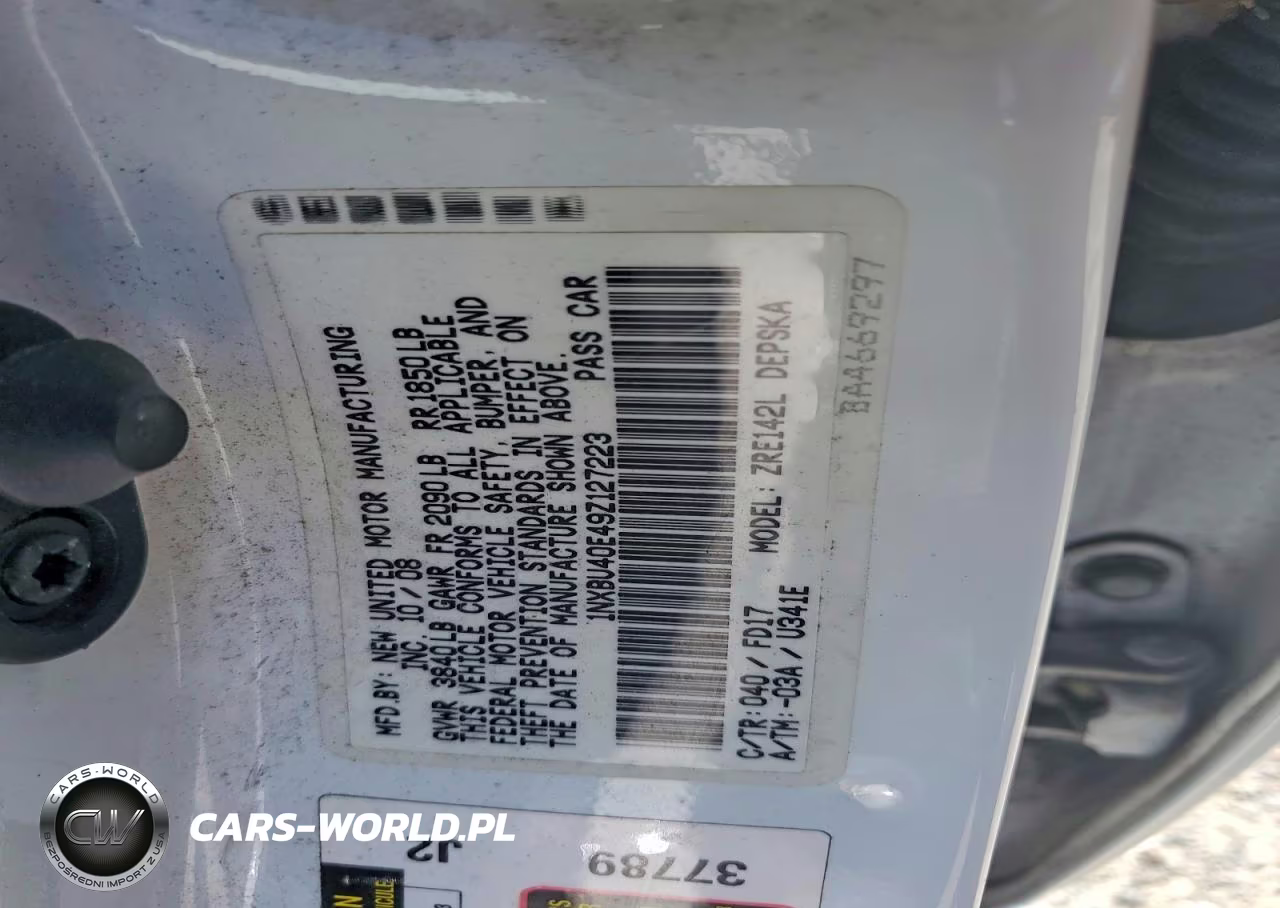 2009 Toyota Corolla S VIN:1NXBU40E49Z127223 - 12