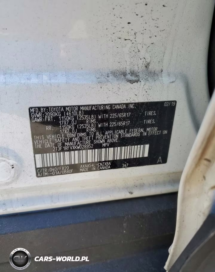 2019 Toyota Rav4 Le VIN:2T3F1RFVXKW028952 - 13