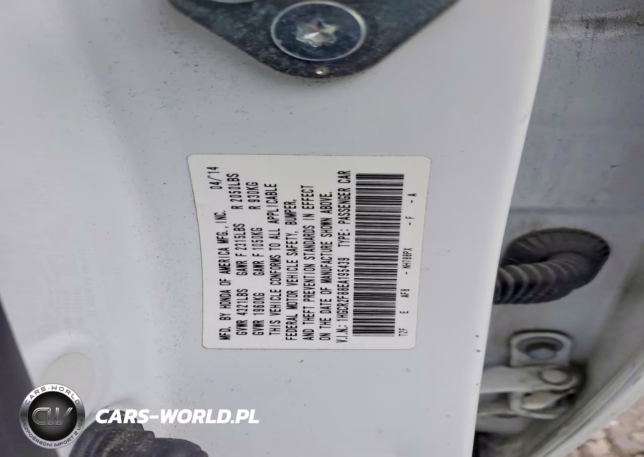 2014 Honda Accord Exl VIN:1HGCR2F88EA195439 - 13