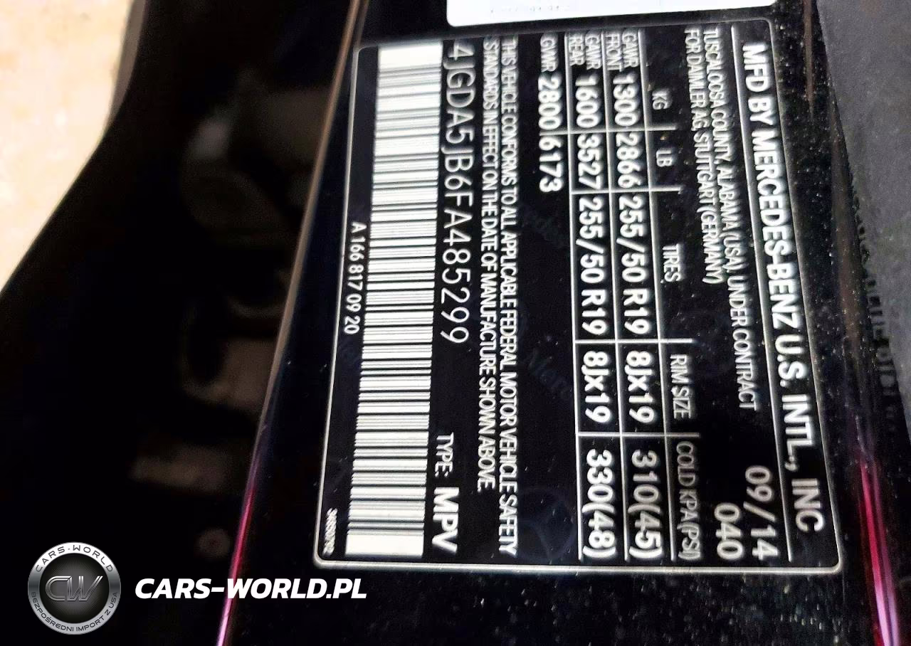2015 Mercedes-Benz Ml 350 VIN:4JGDA5JB6FA485299 - 13
