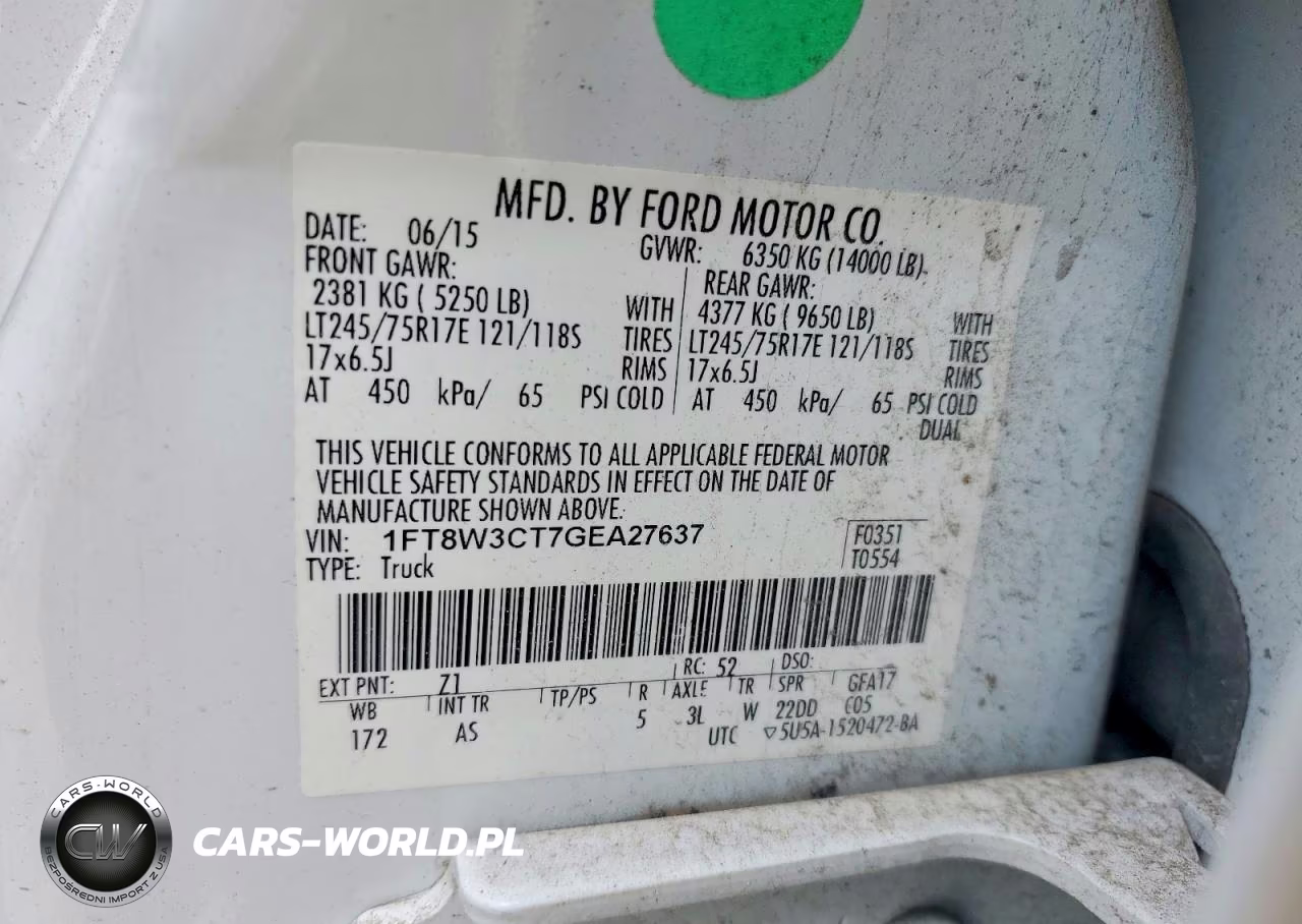 2016 Ford F350 Super Duty VIN:1FT8W3CT7GEA27637 - 13