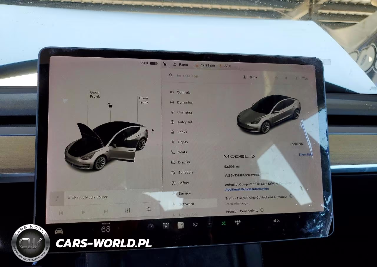 2022 Tesla Model 3 VIN:5YJ3E1EA8NF121387 - 9