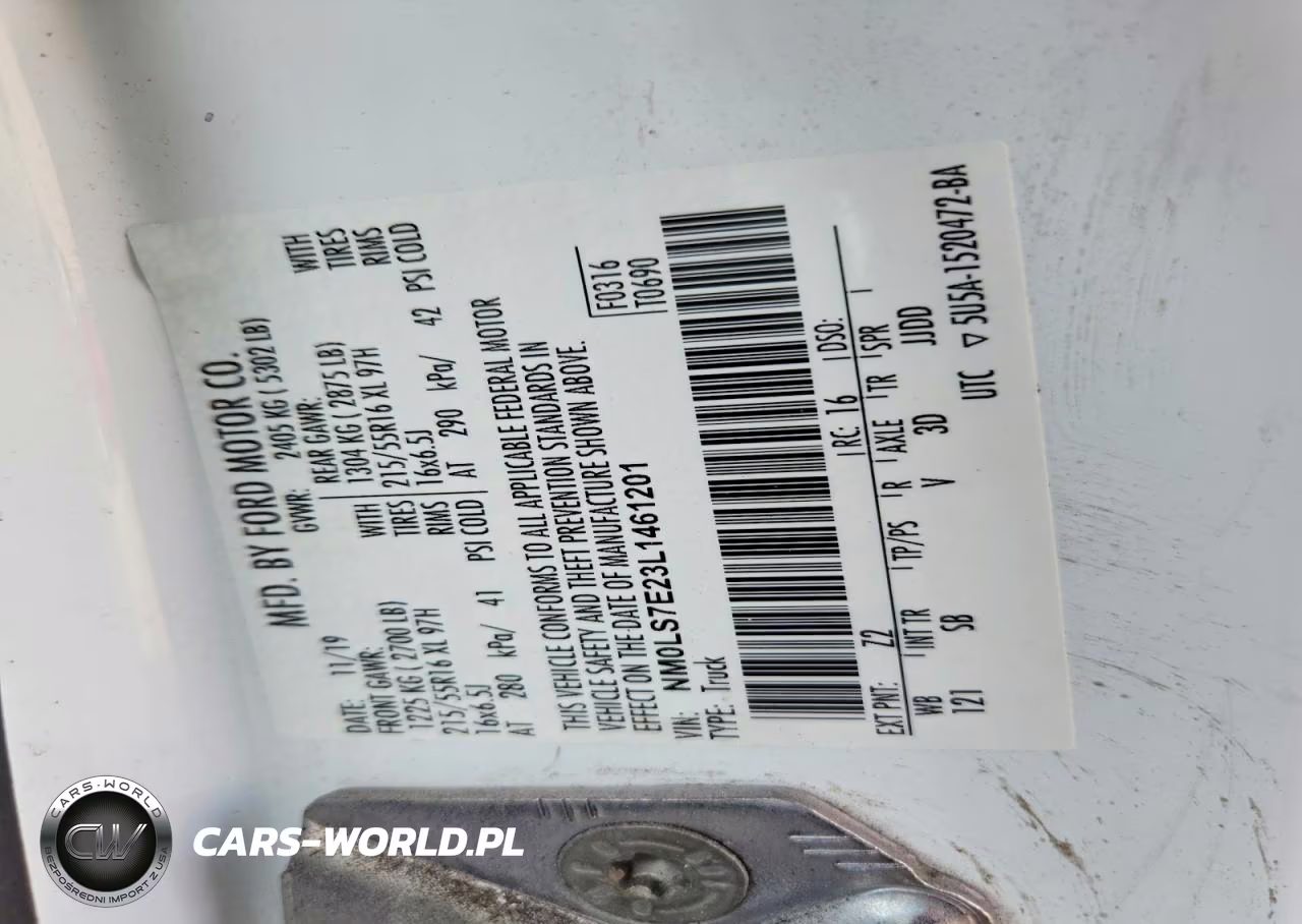 2020 Ford Transit Connect Xl VIN:NM0LS7E23L1461201 - 12
