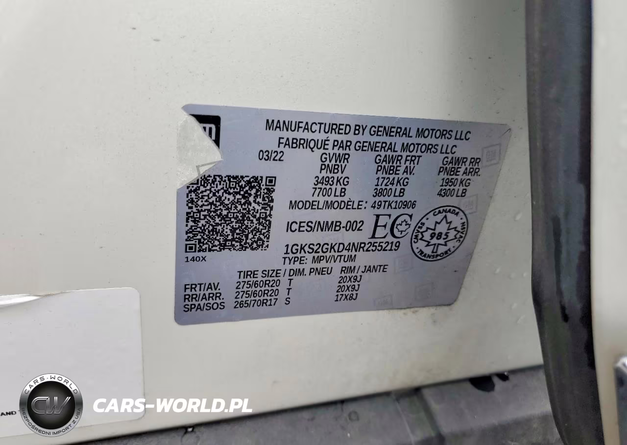 2022 GMC Yukon Xl K1500 Slt VIN:1GKS2GKD4NR255219 - 13