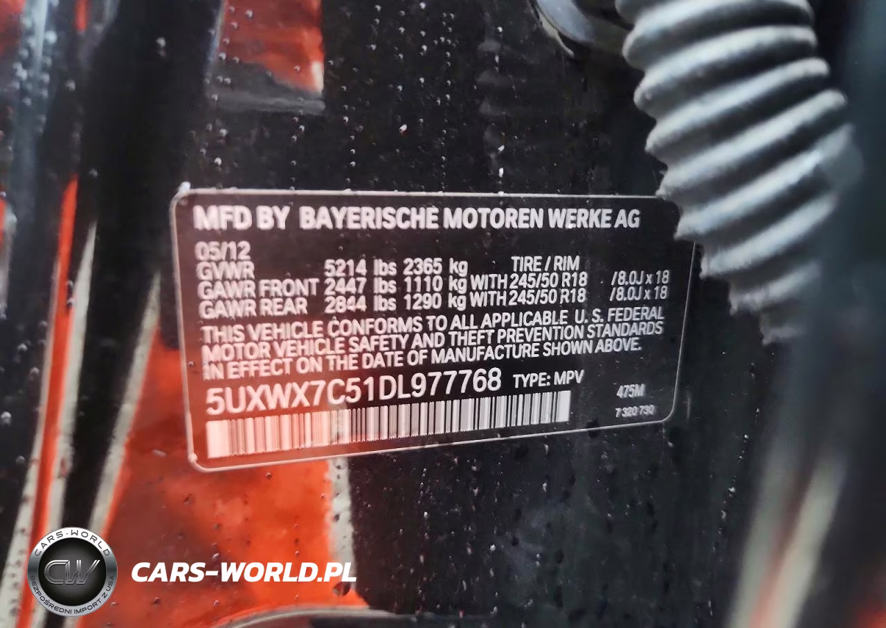 2013 BMW X3 xDrive35I VIN:5UXWX7C51DL977768 - 13