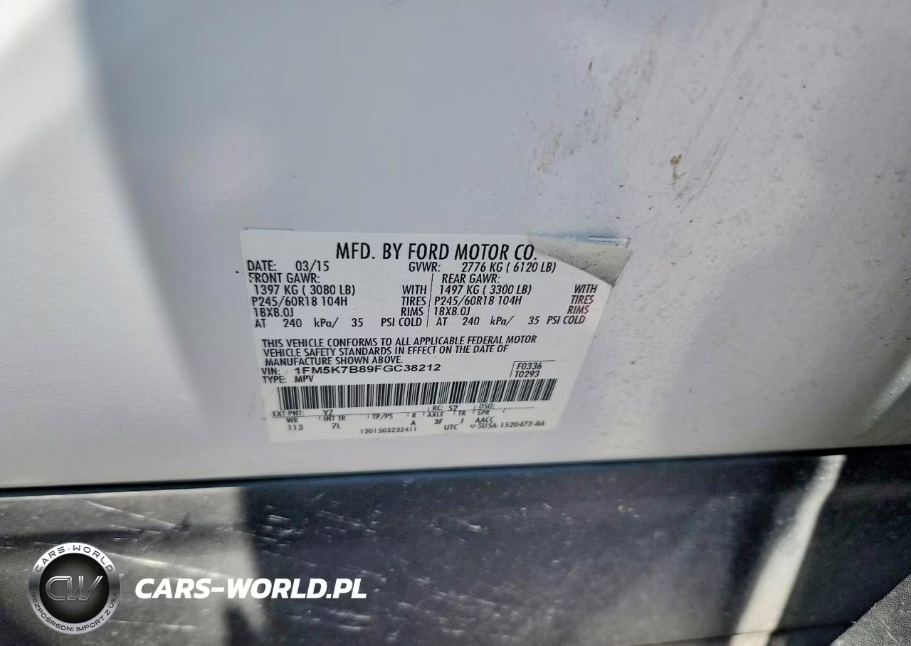2015 Ford Explorer VIN:1FM5K7B89FGC38212 - 14