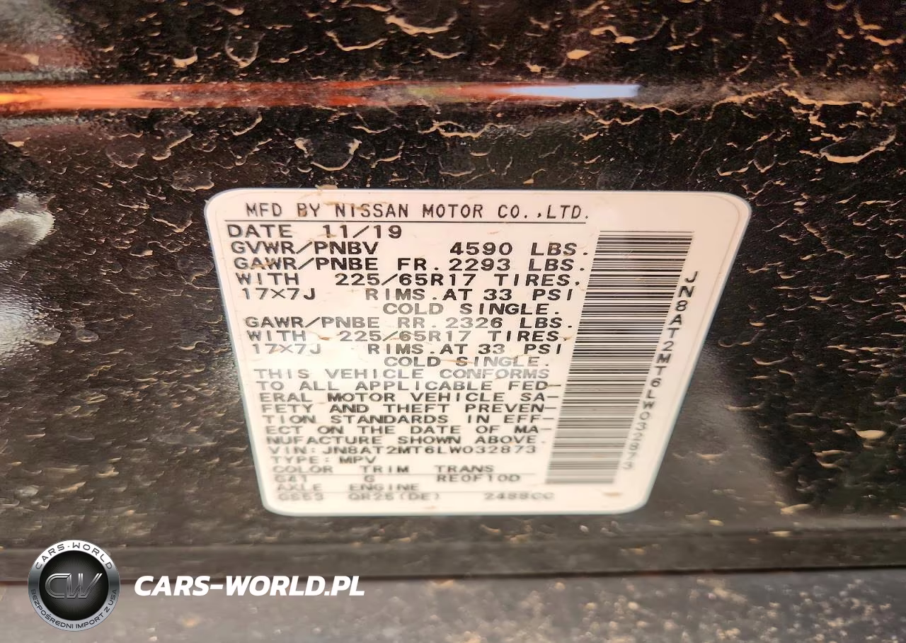 2020 Nissan Rogue S VIN:JN8AT2MT6LW032873 - 13