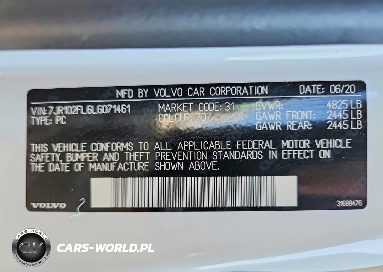 2020 Volvo S60 T5 Inscription VIN:7JR102FL6LG071461 - 12